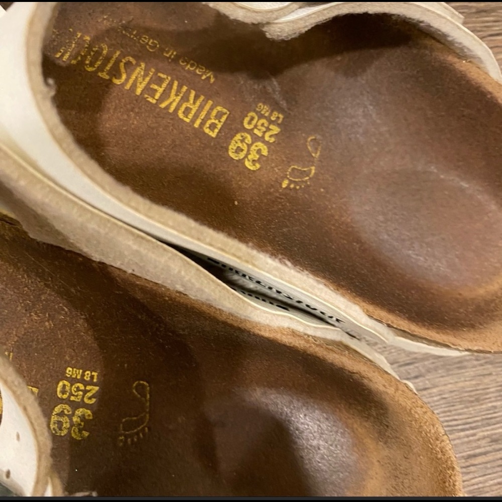 Birkenstock White Gizeh Sandal Shoes - Picture 4 of 4